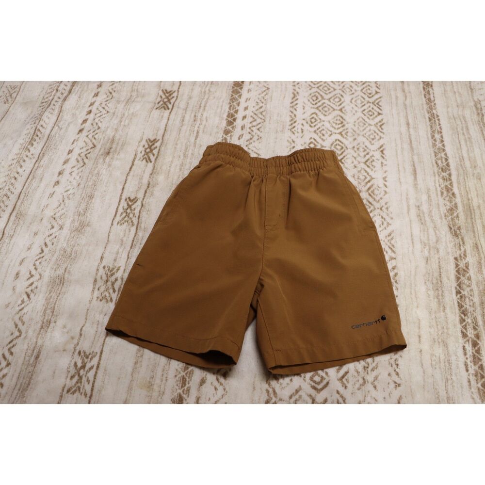 Carhartt Kids Rugged Flex Ripstop Work Shorts Brown Size 5